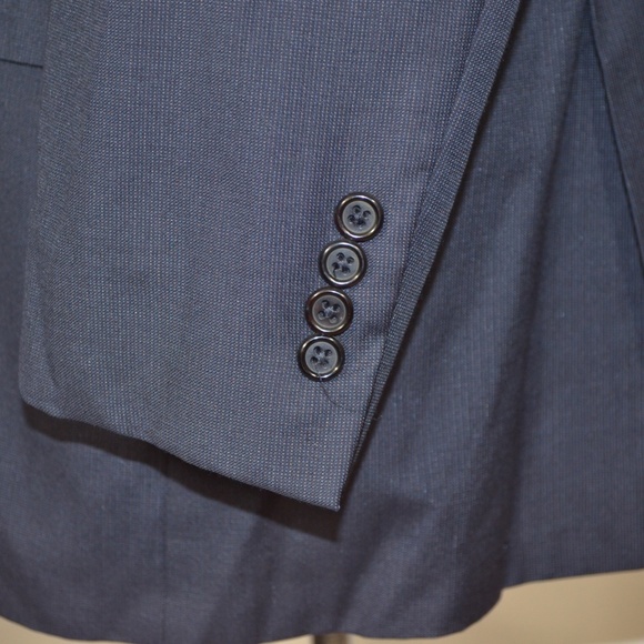 Hickey Freeman 46L Sport Coat Blazer Suit Jacket - Picture 3 of 8